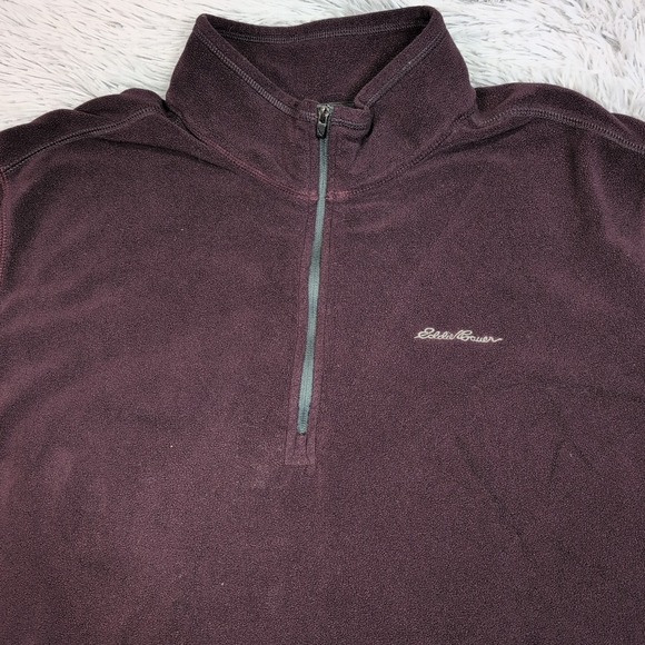Eddie Bauer Sweatshirt Mens XL Tall Gorpcore Soft Comfort Cozy Outdoors Half Zip - Picture 10 of 11